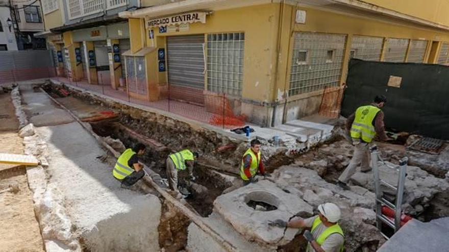 Los últimos trabajos arqueológicos realizados en el Mercado Central.