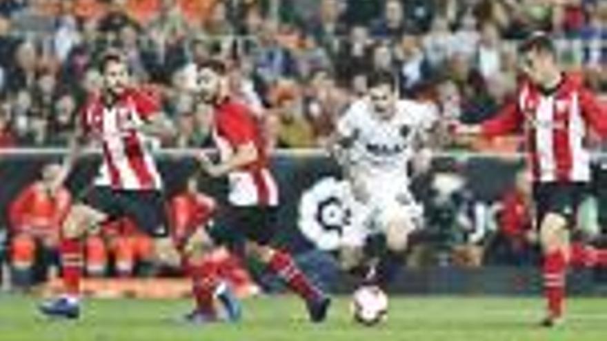 Triomf del València contra l&#039;Athletic Club (2-0)