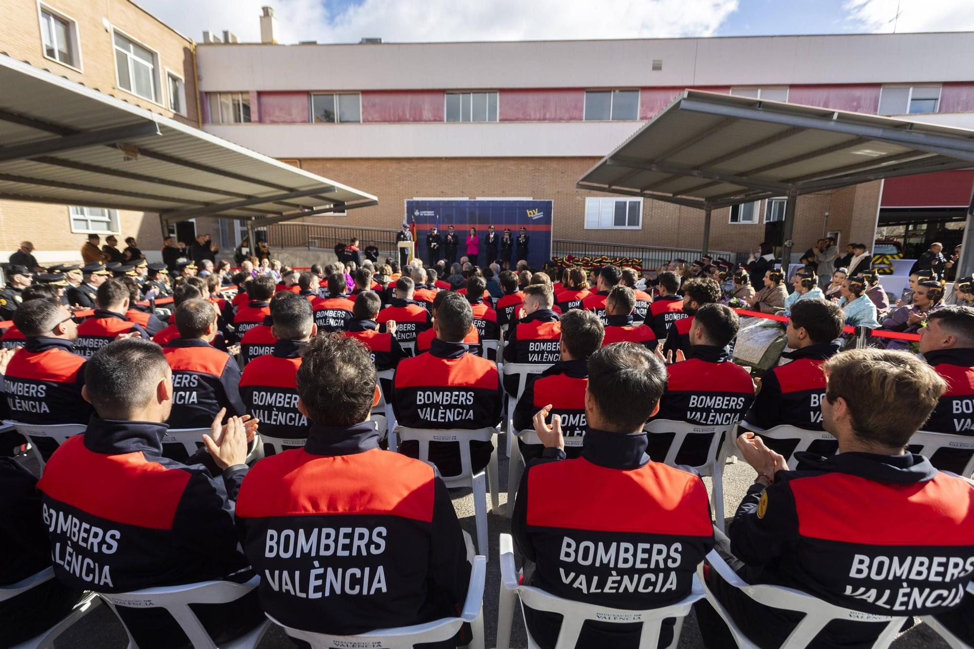 Acto con motivo de la festividad del Cuerpo de Bomberos de València