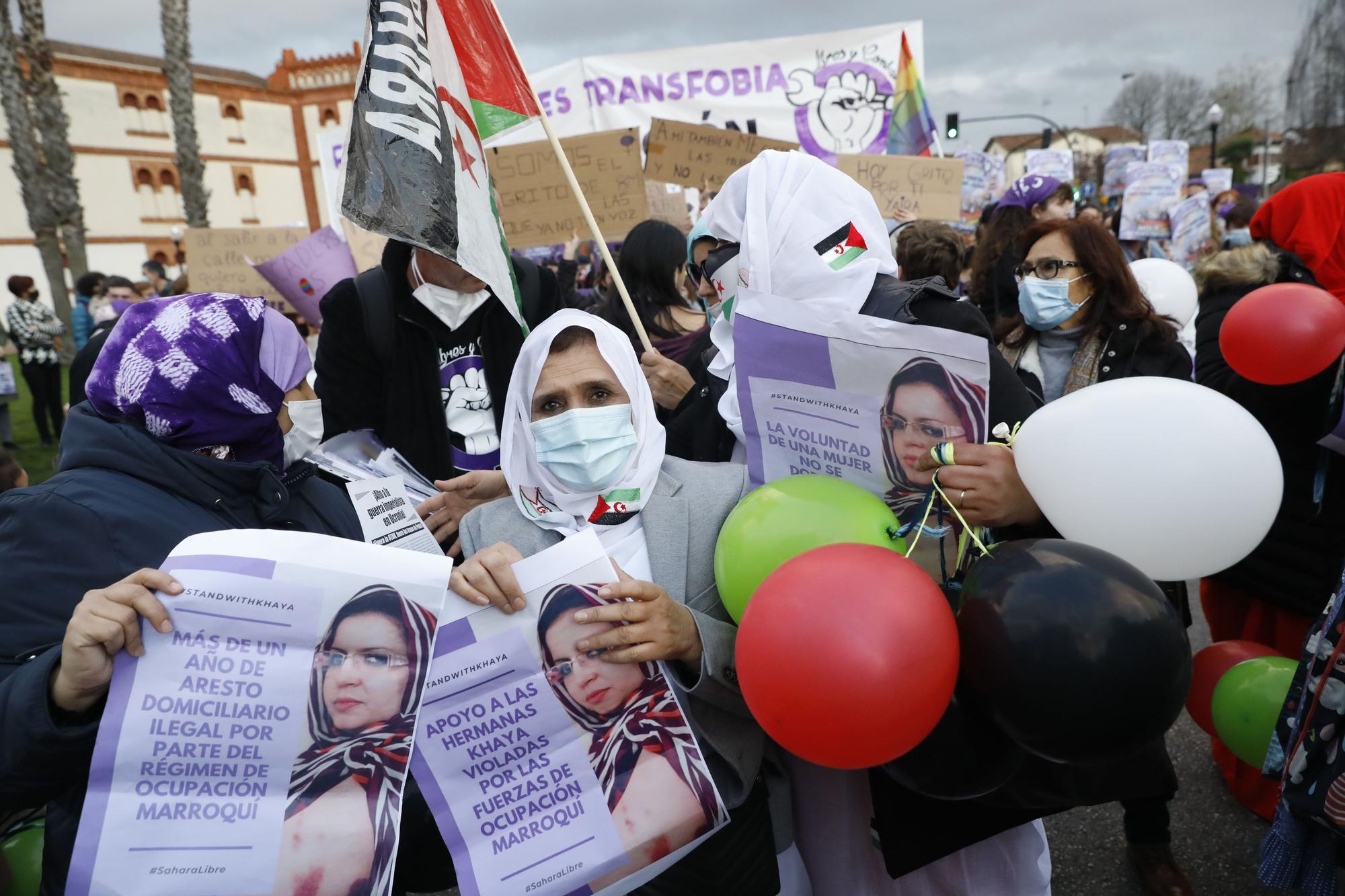 Gijón, teñido de morado por el 8-M