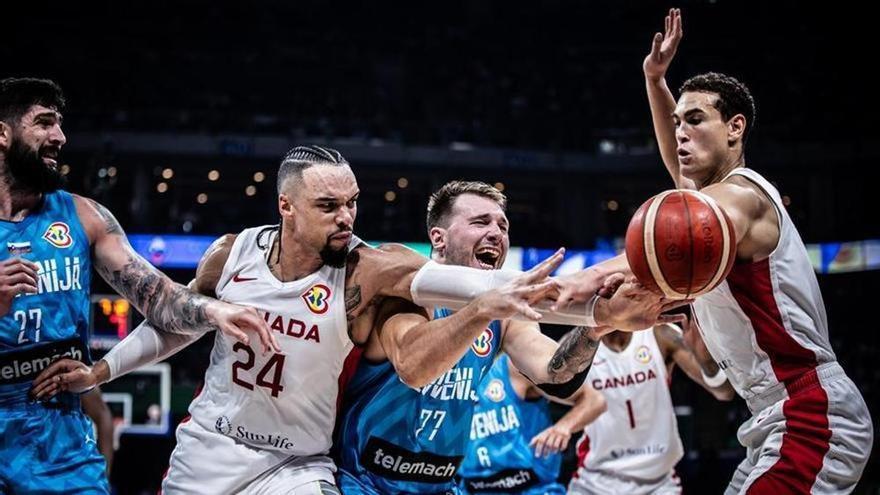 Mundial de baloncesto: Doncic se estrella contra el muro de una sólida Canadá