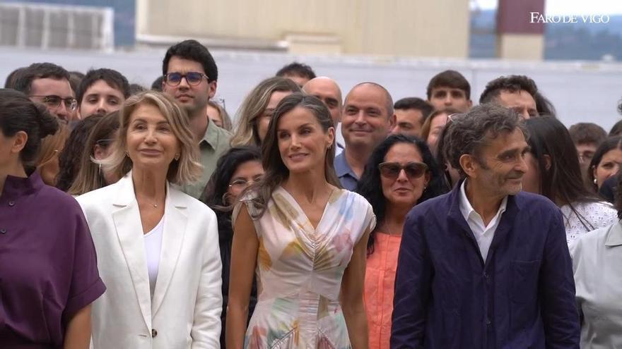 La reina Letizia visita a la sede de Adolfo Domínguez en Ourense para celebrar el 50 aniversario de la firma