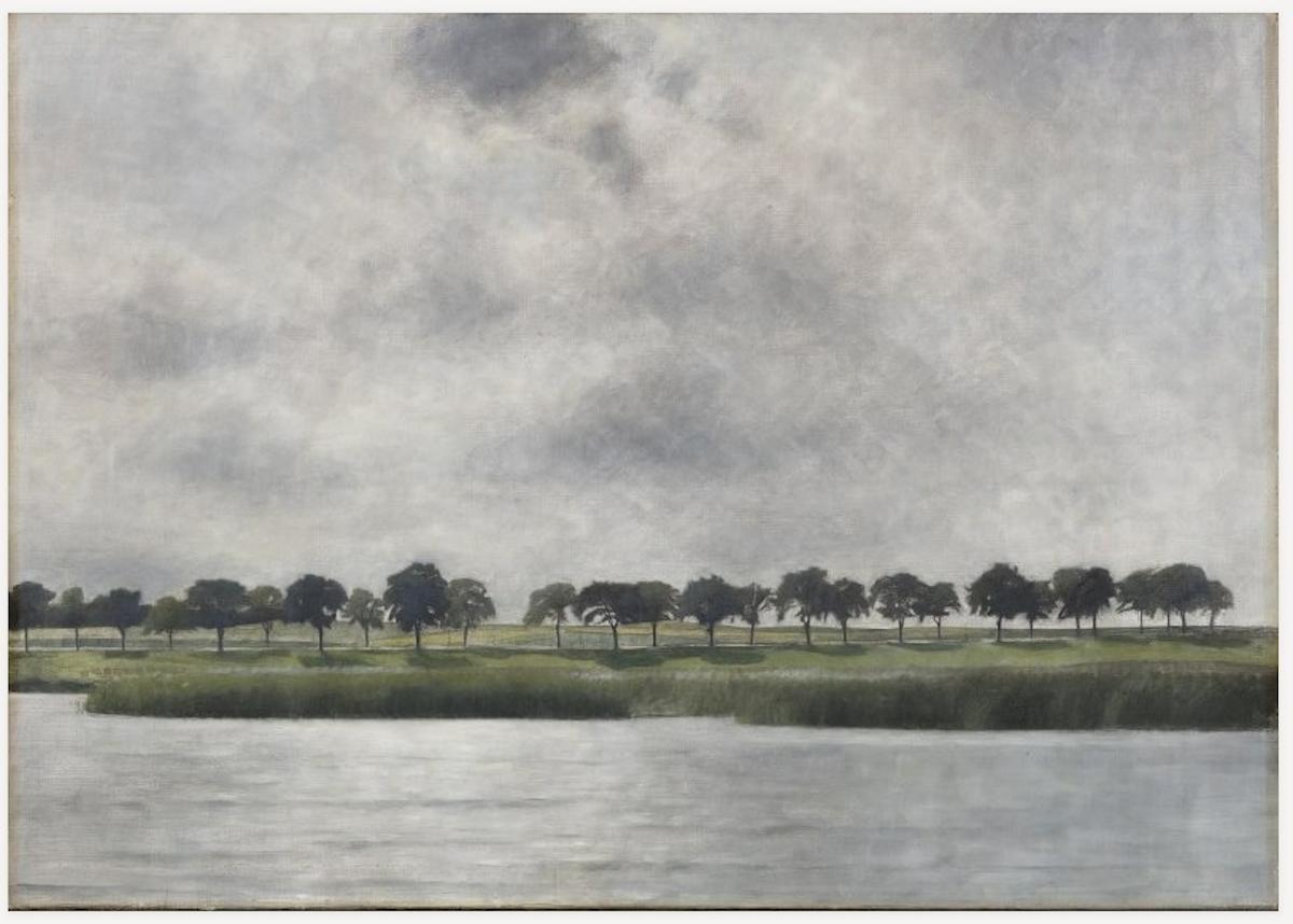 'Lluvia con sol, lago Gentofte', de Vilhelm Hammershøi.