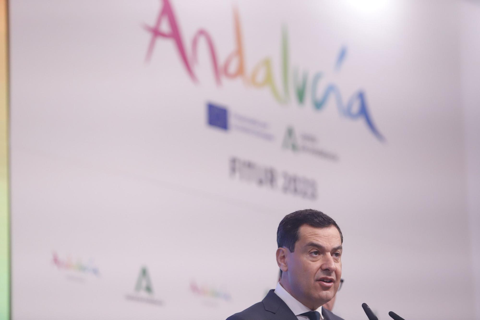 Inauguración del pabellón de Andalucía en la Feria de Turismo Fitur 2023