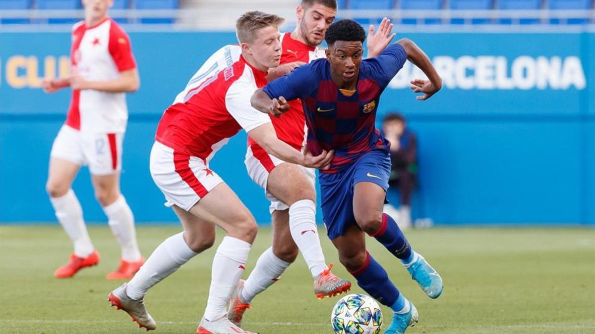 El Barça no pudo ganar al Slavia en la Youth League