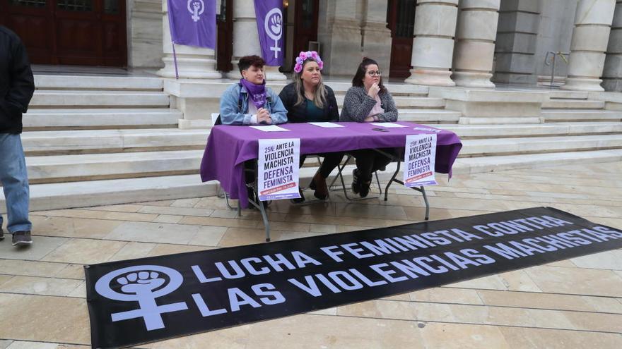 Rueda de prensa del Movimiento Feminista.