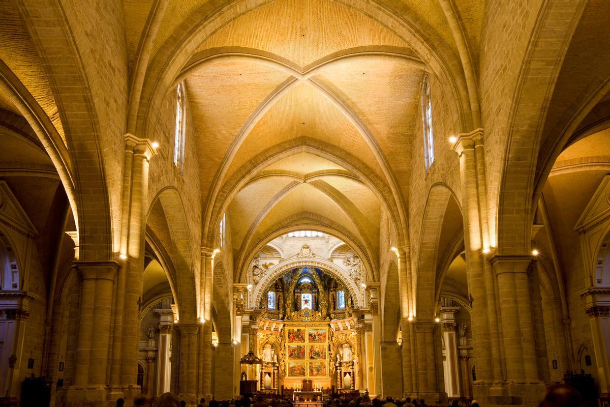 Interior de la Catedral de Valencia.