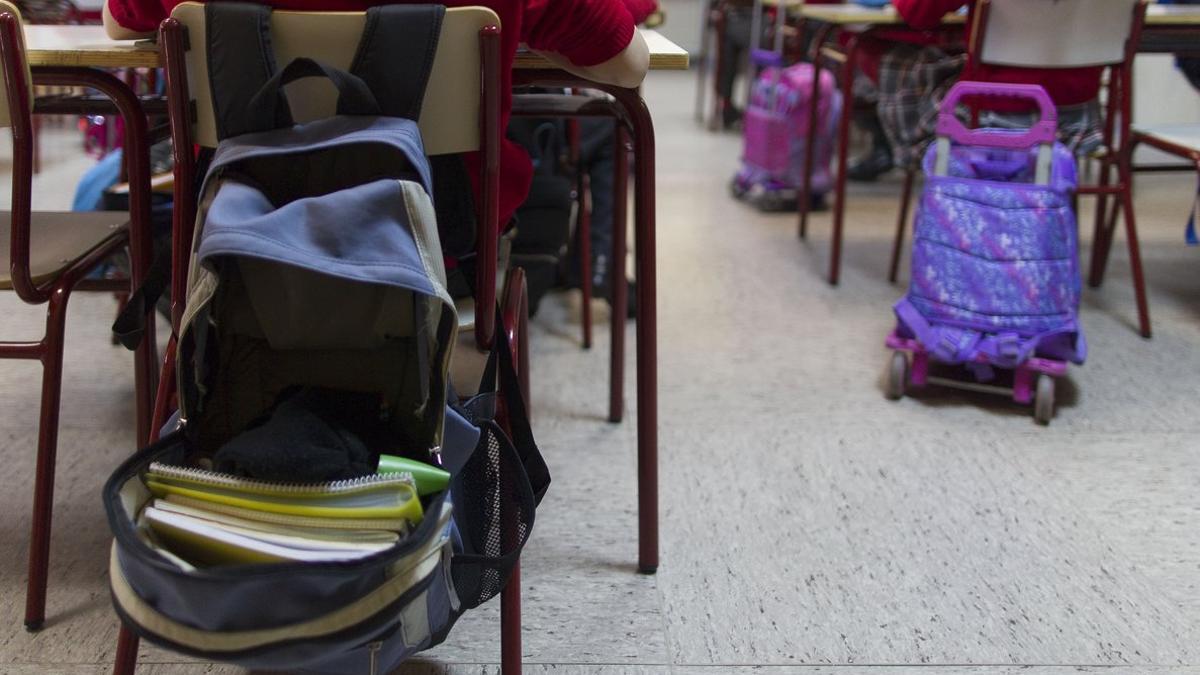 Estudiantes de un colegio de primaria