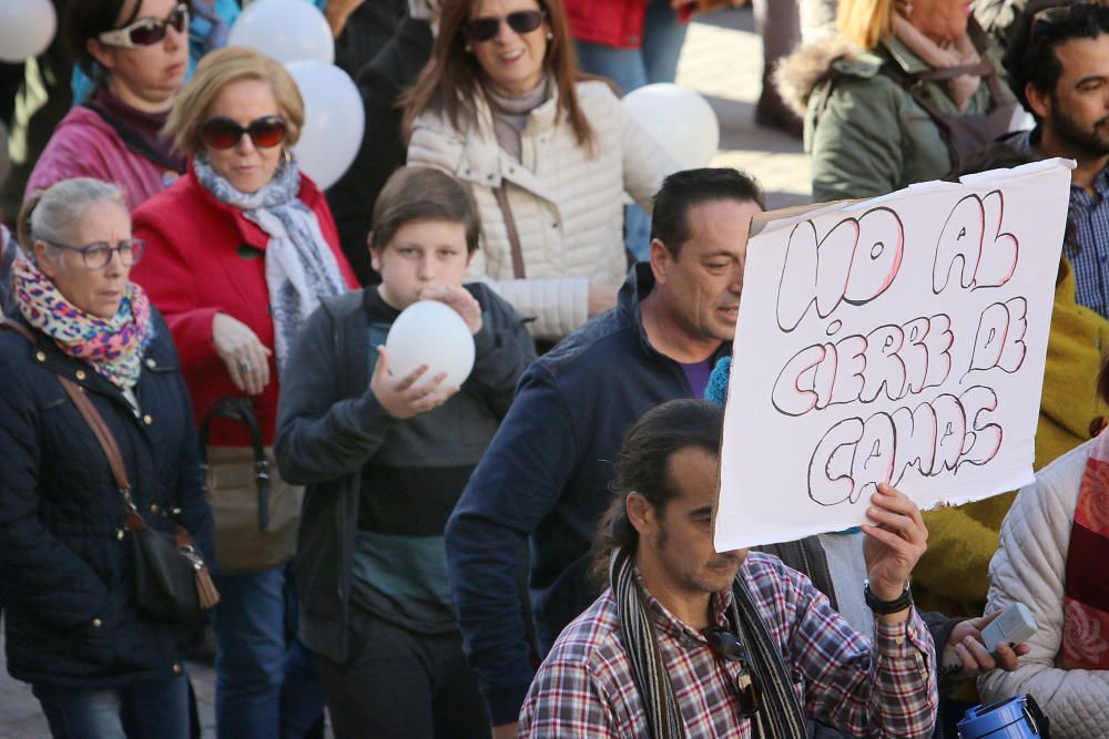 Marcha por una sanidad pública digna en Málaga