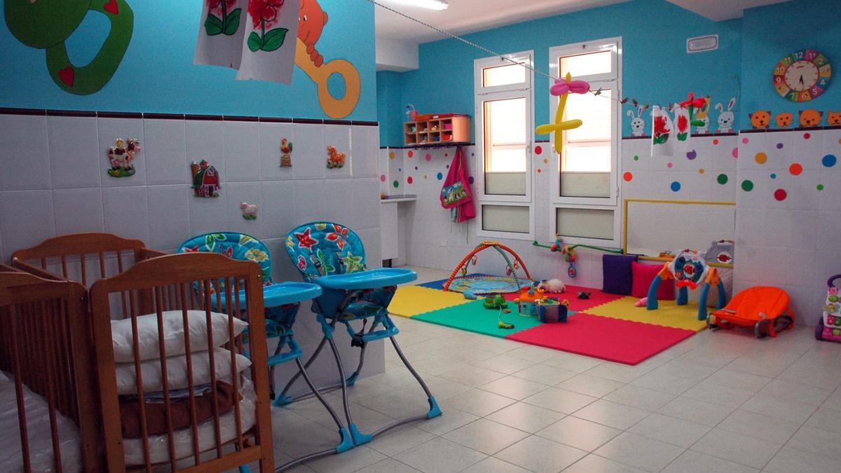 Interior de una escuela infantil.