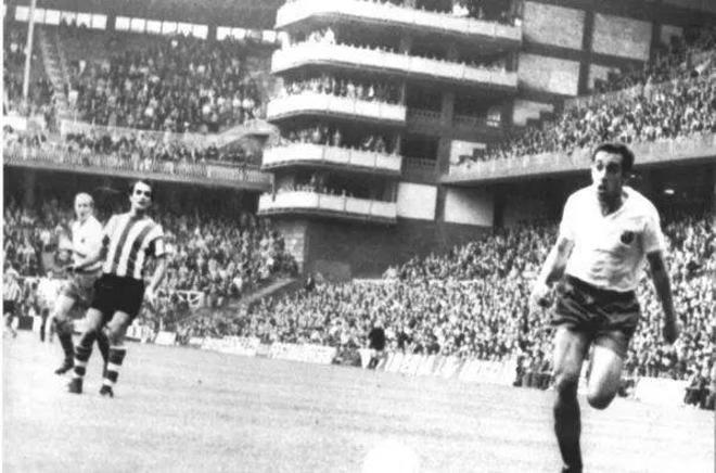 Año 1971 Athletic Club-Barça en San Mamés