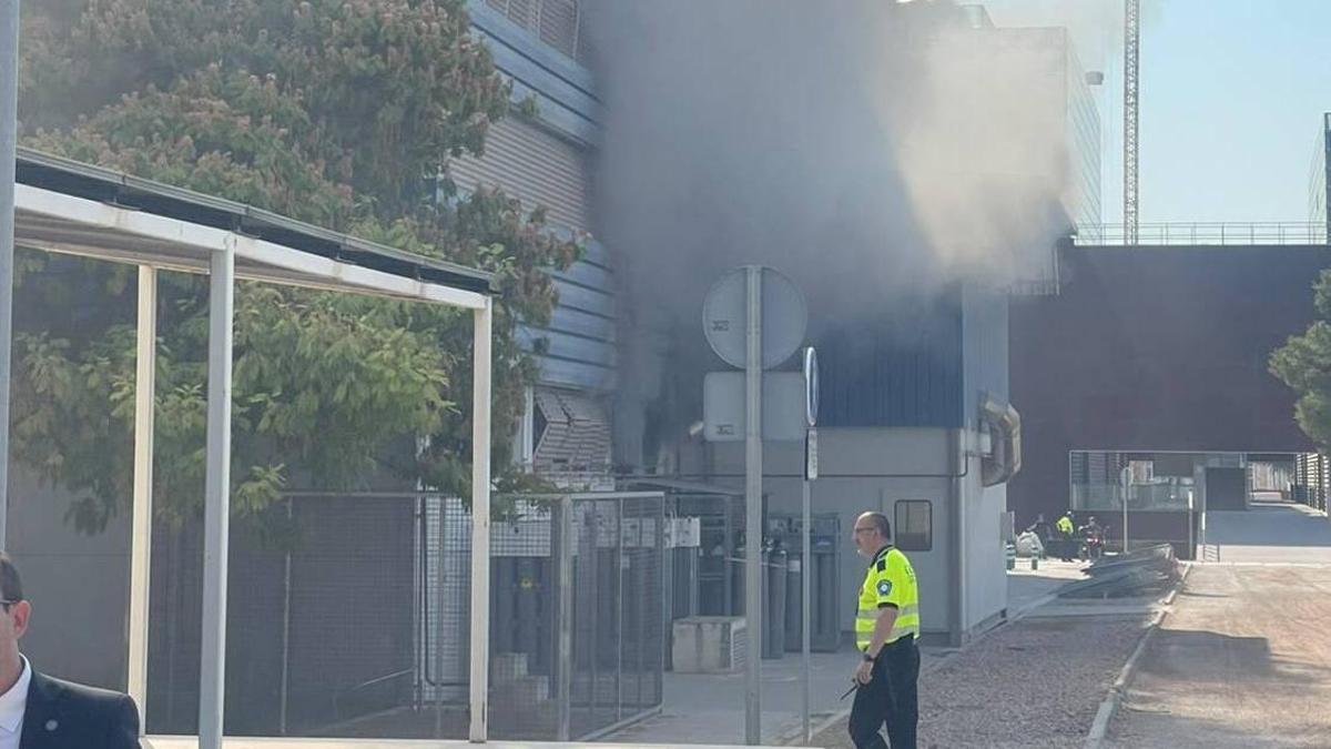 Incendio en la UPV.