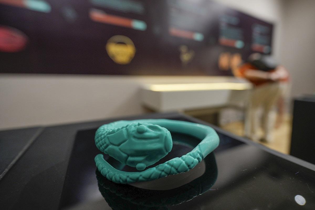Una de las piezas de la exposición 'Lo que el ojo no ve' en el Museo Arqueológico de Córdoba.