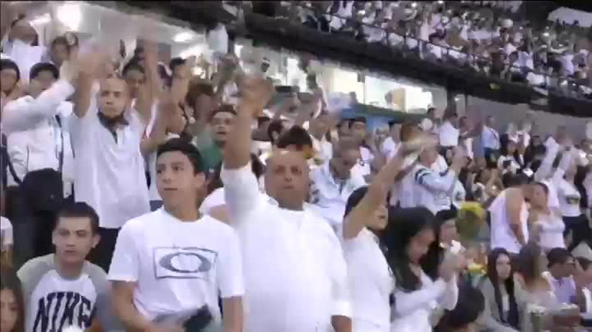 Homenatge de l’Atlético de Medellín als jugadors del Chapecoense.