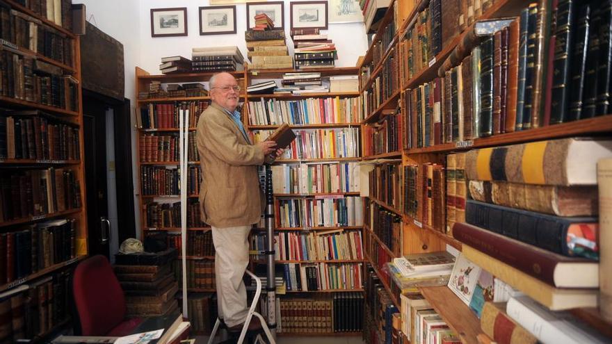 Foto realizada en la librería anticuaria, La Candela