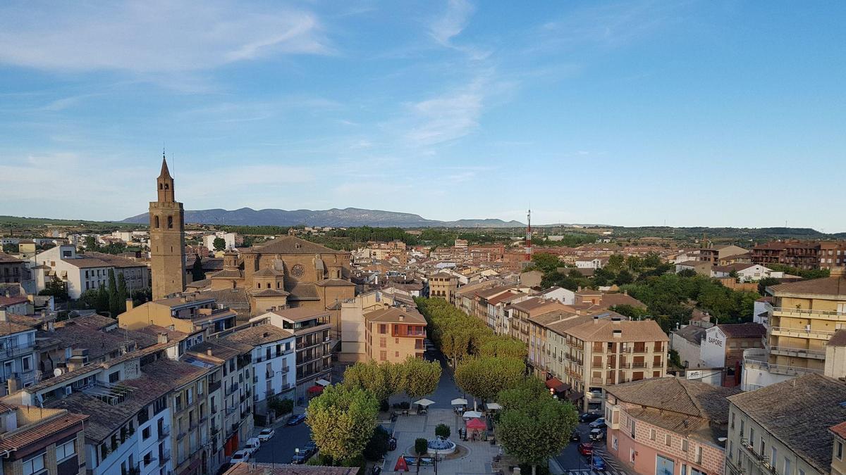 Vista general de la ciudad de Barbastro (Huesca).
