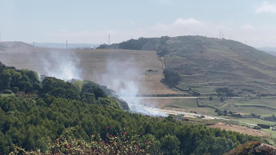 Incendios en O Portiño y Monte de San Pedro