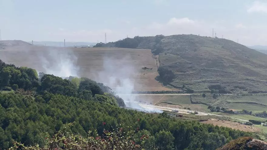 Incendios en O Portiño y Monte de San Pedro