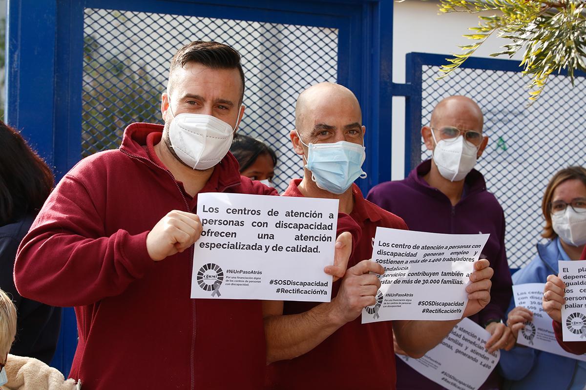Movilizaciones de los centros para atención a la discapacidad en Córdoba