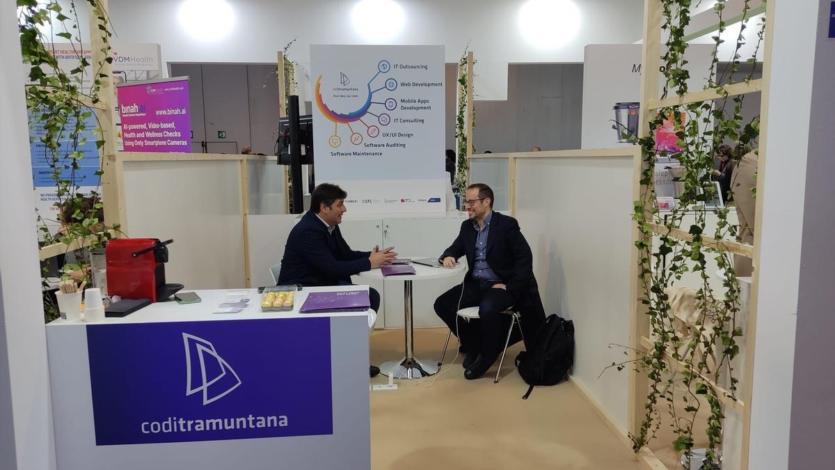 Estand de CodiTramuntana al Mobile World Congress.