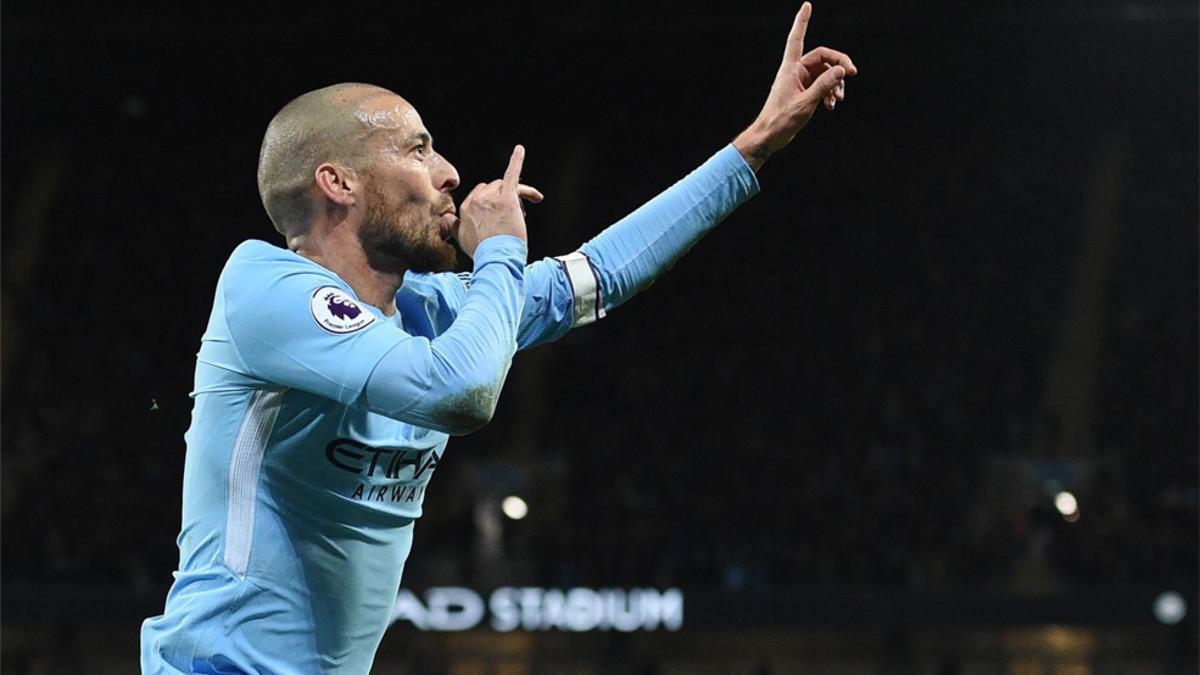 David Silva ya dedicaba goles a su hijo antes de nacer