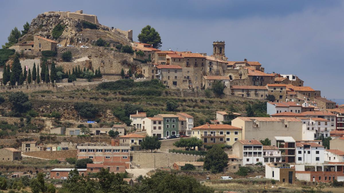 Vista del pueblo medieval de Culla, en Castellón