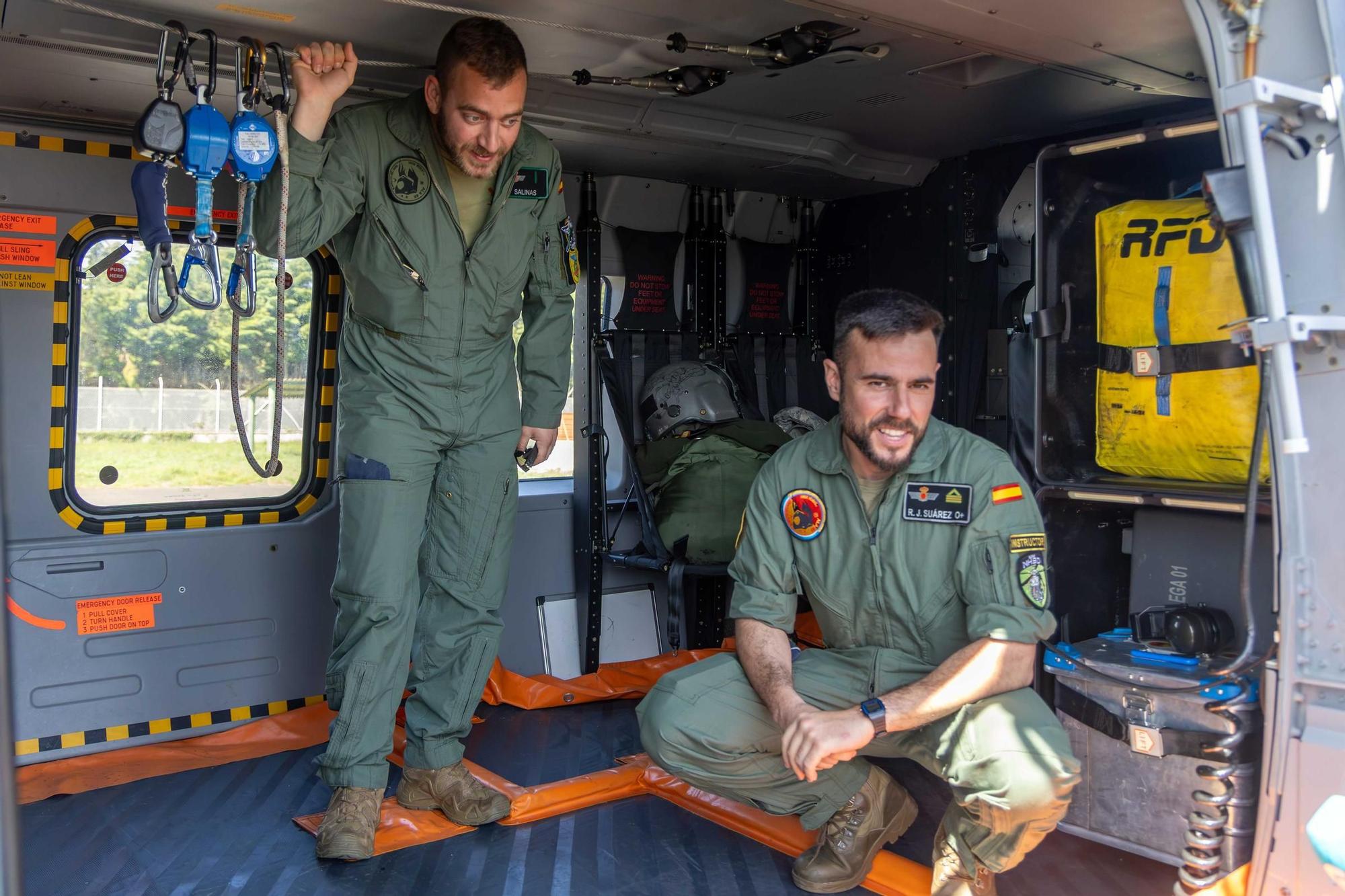 Aeródromo militar de Santiago. Visita a medios aéreos y terrestres en el marco del ejercicio Madrisar Samar 25