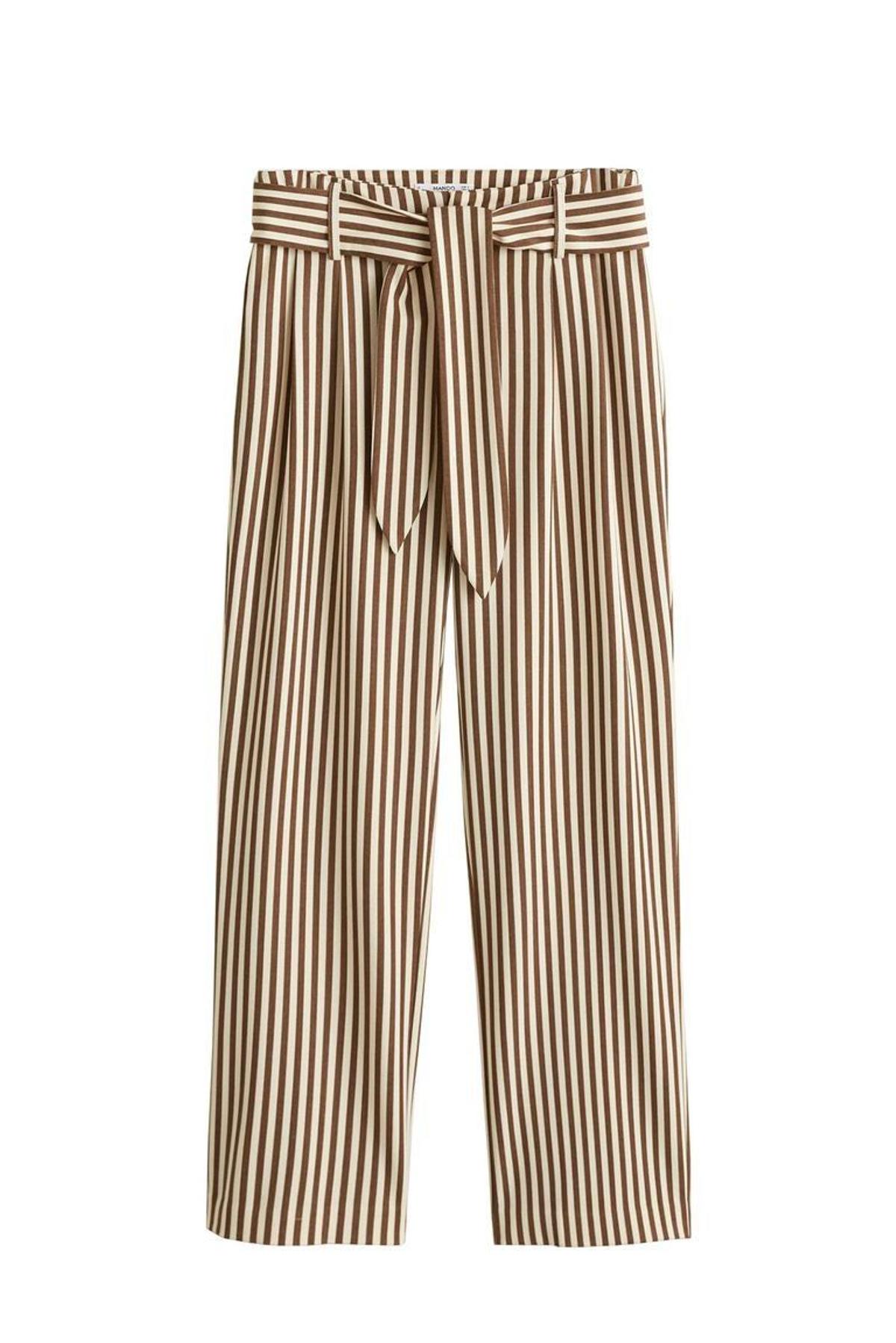 Pantalón de Mango con estampado a rayas