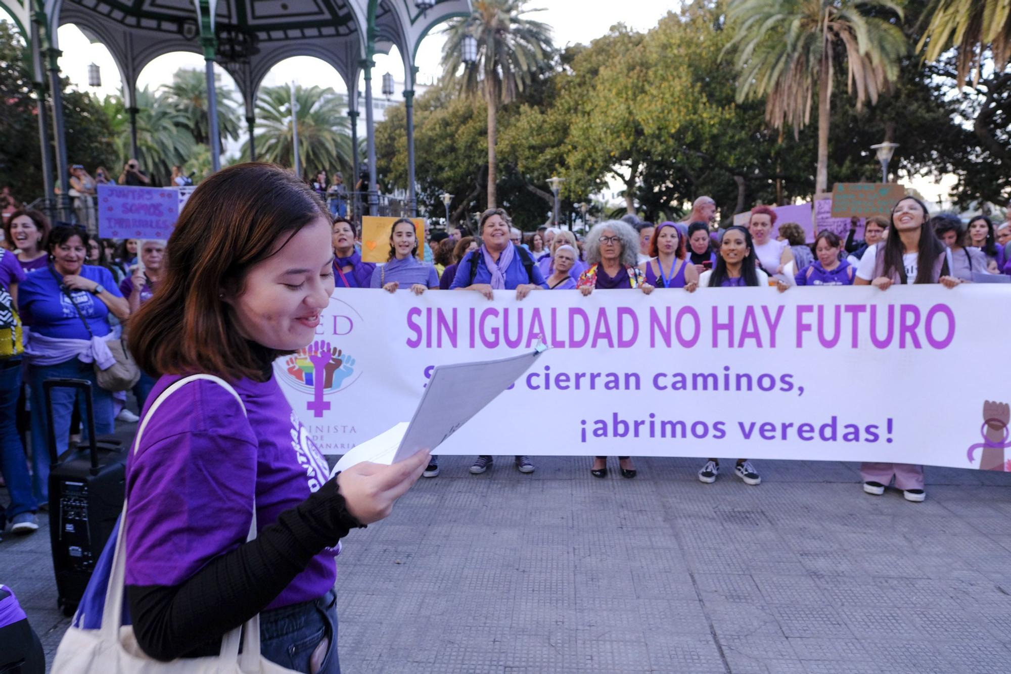 Manifestación por el 8M en Las Palmas de Gran Canaria