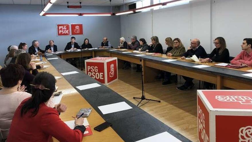 Reunión de la interparlamentaria del PSdeG-PSOE. // FdV