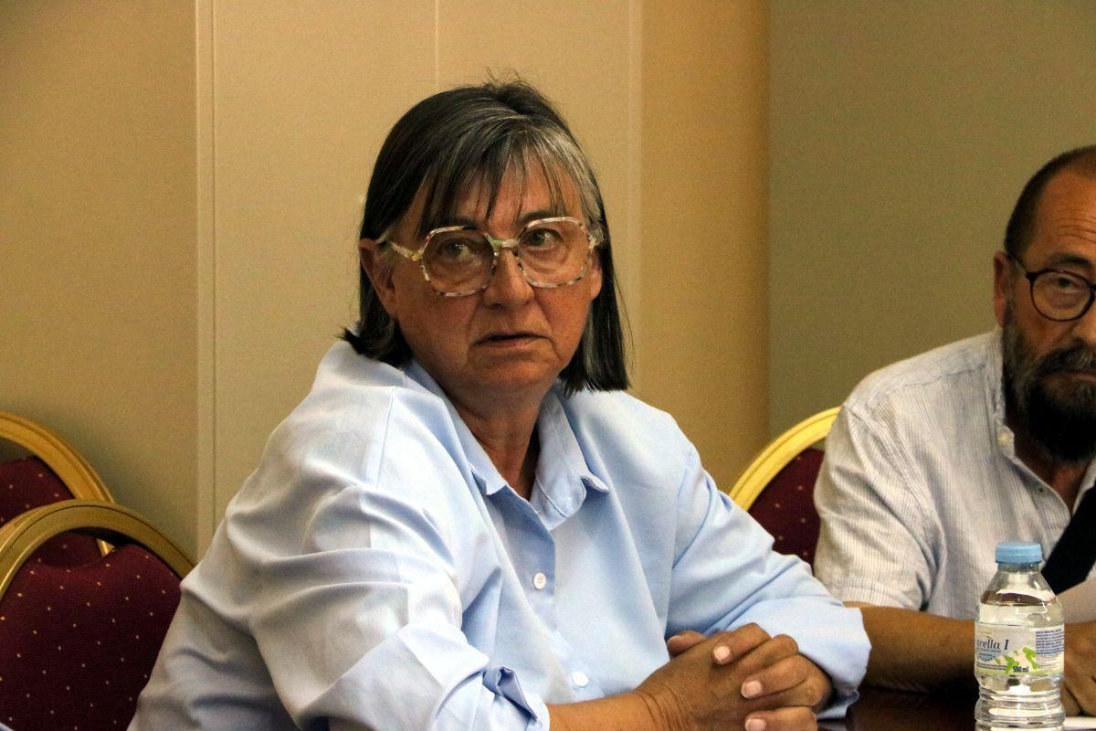 Marie L. Gournay al ple de la moció de censura.