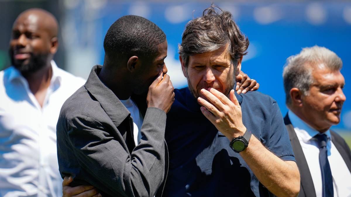 Dembélé conversa con Mateu Alemany con su agente Moussa y con Laporta por detrás