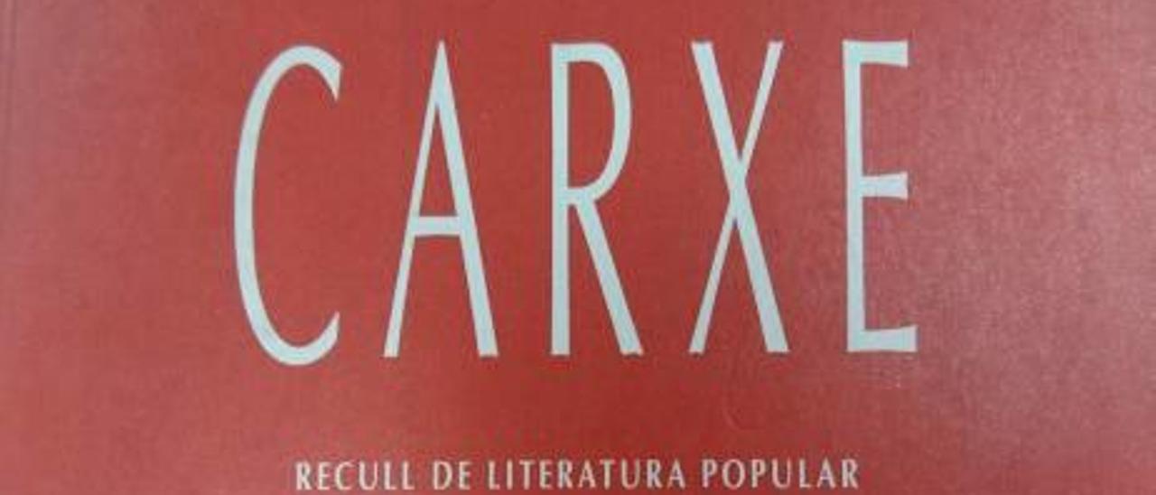«El Carxe», literatura popular valenciana de Murcia