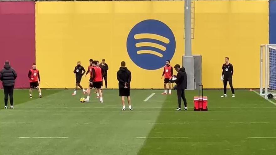 El Barcelona se prepara para su partido ante Las Palmas.