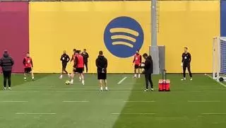 El posible once titular en Las Palmas que ensayó Flick