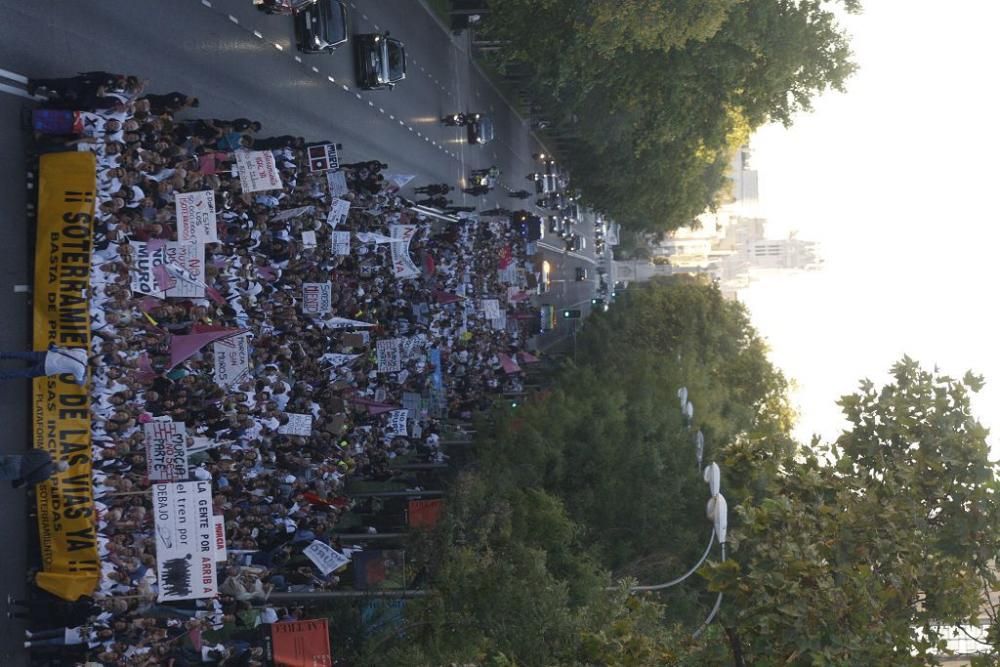 Manifestación contra el muro de Murcia en Madrid