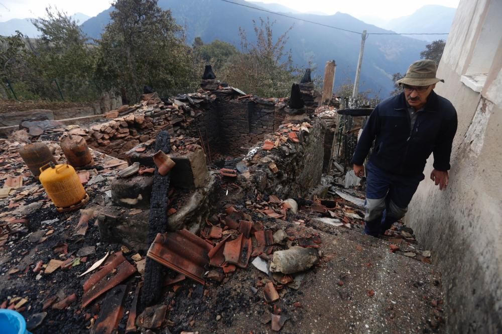 El Suroccidente asturiano arrasado por las llamas