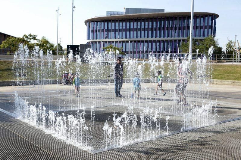 Las mejores imágenes de la ola de calor en Zaragoza