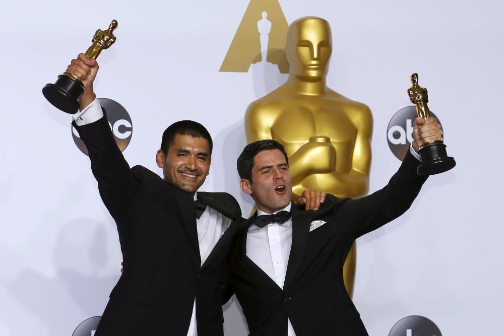 Pato Escala y Gabriel Osorio Pato Escala y Gabriel Osorio celebran el Oscar al Mejor cortometraje de animación
