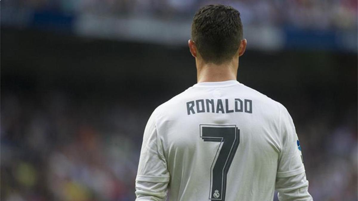 Cristiano Ronaldo, luciendo el '7' en el Real Madrid