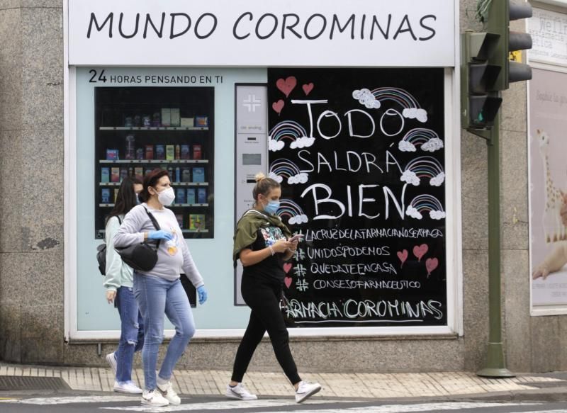 Mensajes en los escaparates de los comercios  | 15/05/2020 | Fotógrafo: Delia Padrón