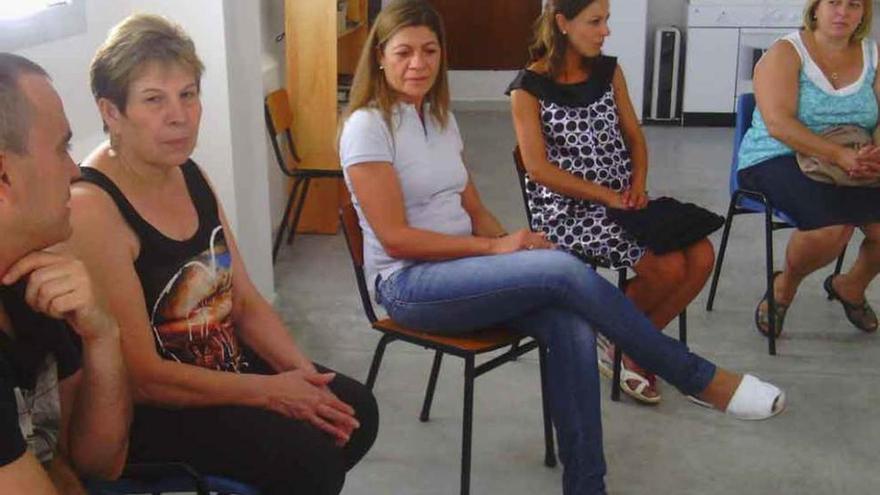 Ediles de Ciudadanos durante su reunión en Alviar.