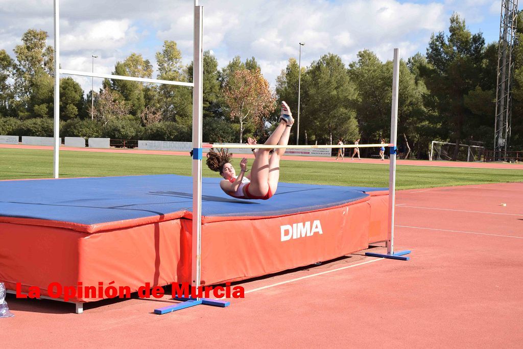 Regional absoluto y sub-23 de atletismo en Lorca (I)