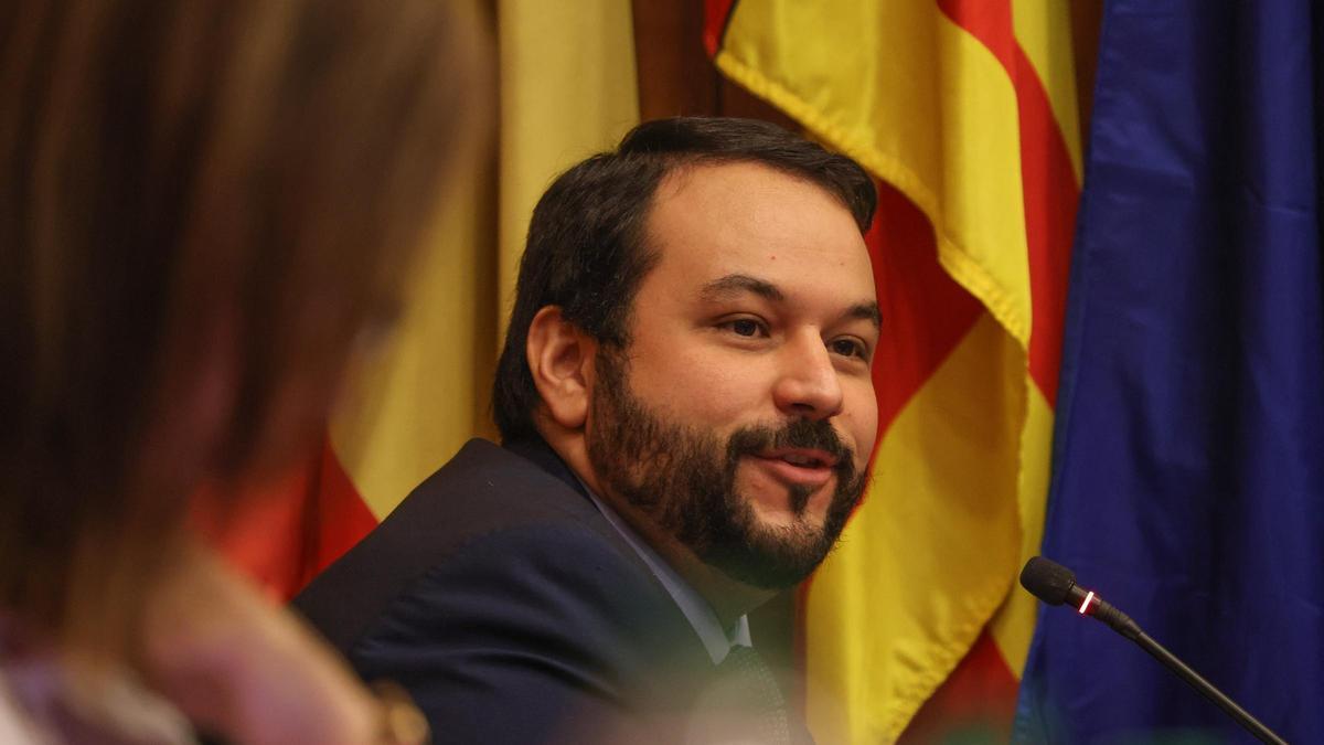 Gonzalo Montoya, concejal de Cultura, en un pleno.