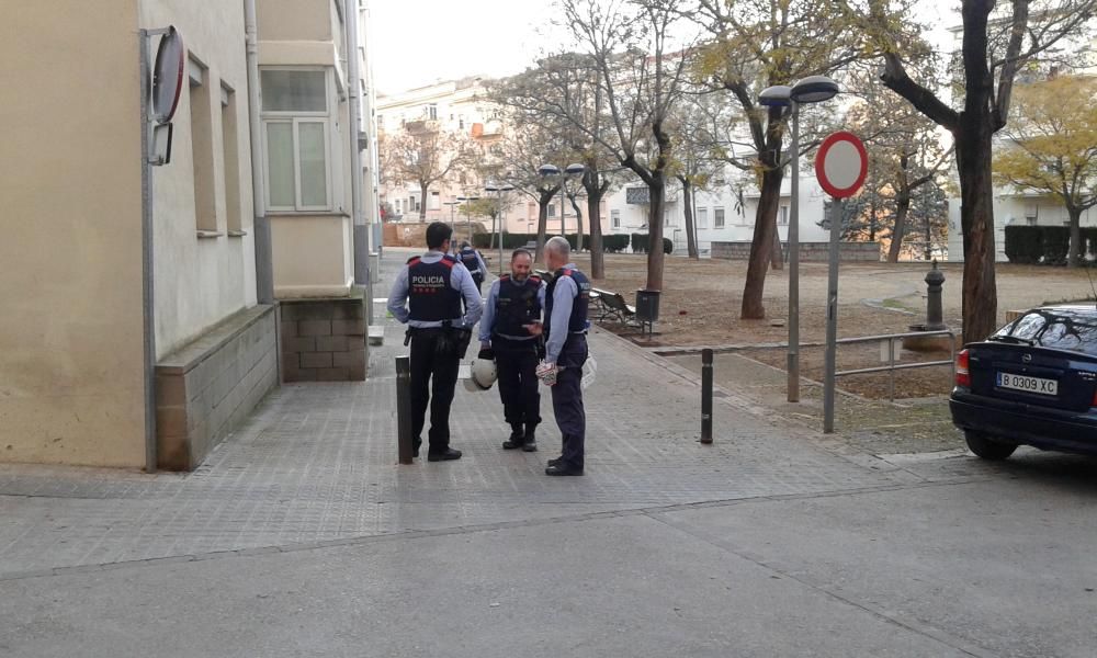 Incident a la plaça del Sol de Manresa