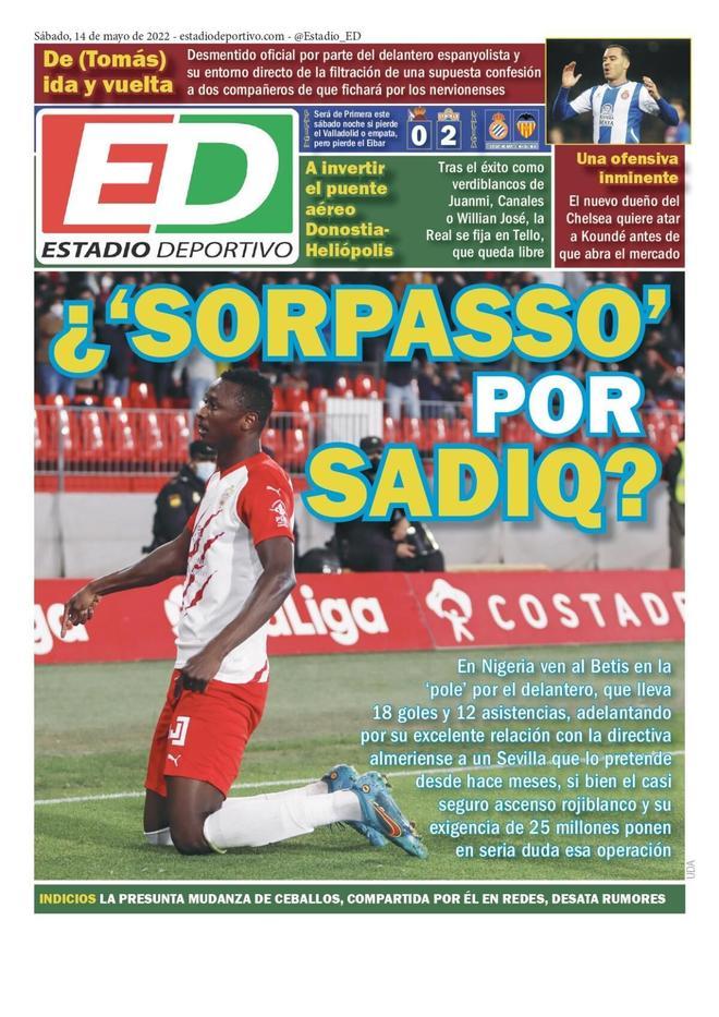 Estas son las portadas de la prensa deportiva de hoy