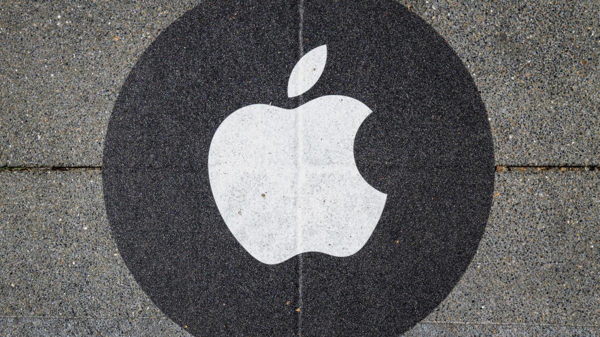 El logo de Apple.
