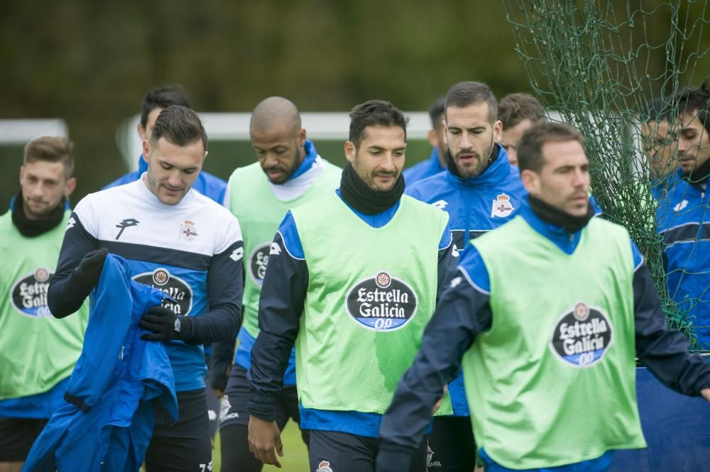 Última sesión del Deportivo antes de medirse al La