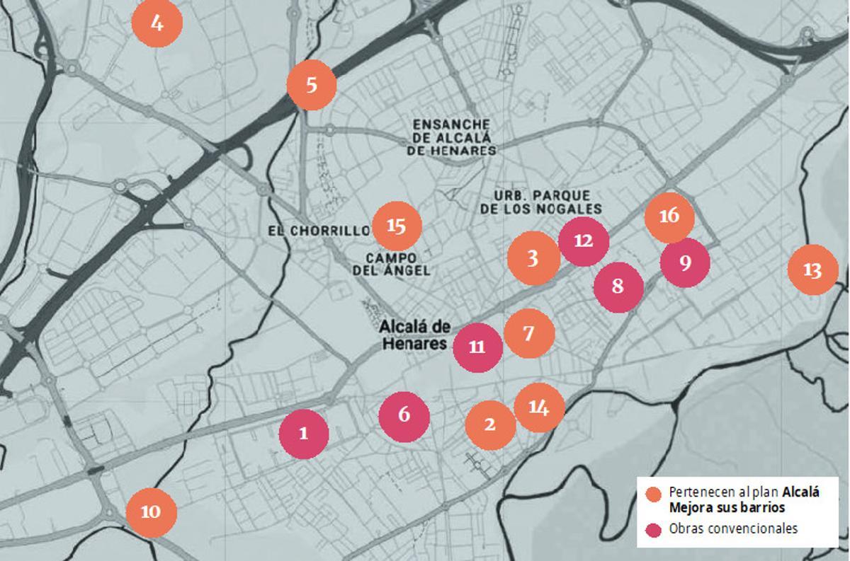 Las 16 obras anunciadas a primeros de año que siguen a día de hoy, en sus diferentes ubicaciones