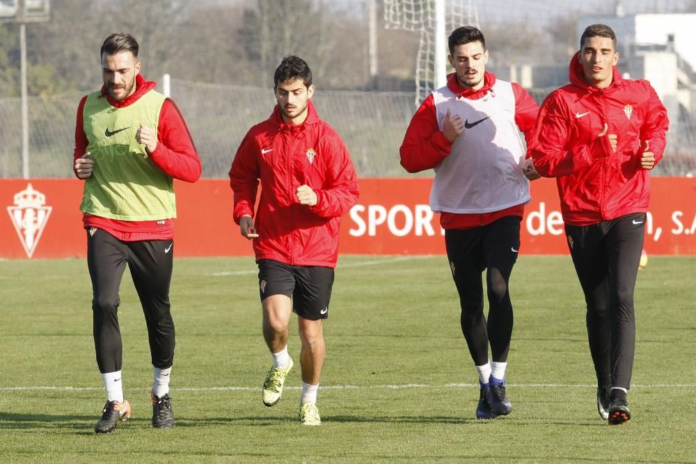 Entrenamiento del Sporting de Gijón